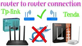 Router to router connection without cable || How to Connect Two Routers