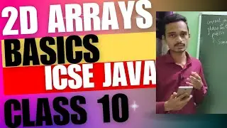 2d arrays | Arrays in java icse computer application2024  important arrays icse computer application