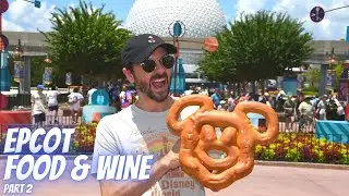 Disney World Trip Vlog Day 3 - EPCOT Food & Wine Festival - Eating As Much As I Can Before I Leave!