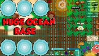 STARVE.IO - BIG DIAMOND OCEAN BASE // DRAGON SPEAR + WINTER PEASANT'S TUNIC