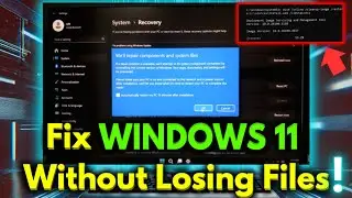 SECRET Windows Trick:  Fix Windows 11 Without Losing Data 💯