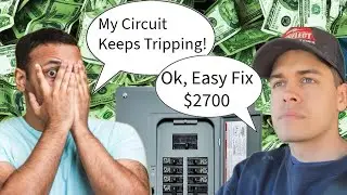 ELECTRICIAN FIXES TRIPPING CIRCUIT FOR CUSTOMER, AND TOOK 2 DAYS TO FIX!