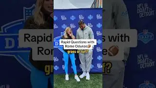 NFL Draft with Rome Odunze! Rapid Questions 🏈 