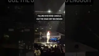 Falling In Reverse stage isn’t big enough 🤣 #fallinginreverse #ronnieradke