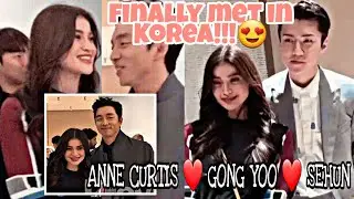 Anne Curtis Finally Met Gong Yoo and Sehun of EXO at Louis Vuitton Maison in Seoul, South Korea