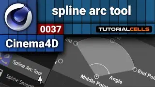 0037. spline arc tool in cinema 4d