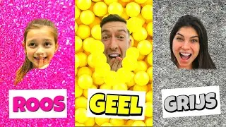 VERSTOPPERTJE SPELEN IN 1 KLEUR! *CHALLENGE* 