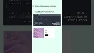 Css Flex Reverse Wrap | #shorts #htmlcsswebsite #webdevelopment #webdesign #coding #htmlwebsite