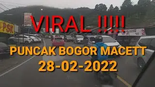 JALAN PUNCAK PAGI PAGI SUDAH MACET 28-02-2022 #puncakpass #puncakbogor #macet