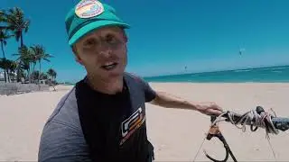 How to easily untangle your lines after a kitesurfing self rescue