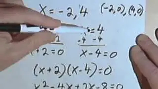 Finding a Quadratic Equation Given the Roots 070-27a
