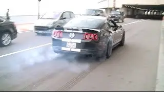 Ford Mustang Shelby's having fun in Monaco! Lovely Sounds!