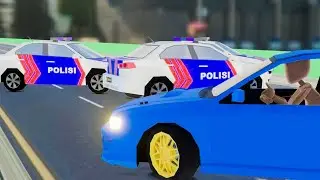 Low Poly Police Chase Animation with Blender