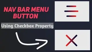 Menu Icon | Check Box | HTML CSS only | Coding