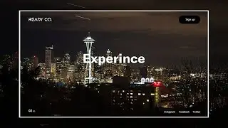 Simple Web UI Design in Adobe Photoshop - UI Design - Travel Landing Page