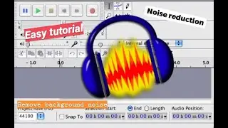 Noise reduction with audacity (remove background noise)