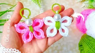 It's so Cute ☀️ Super Easy Butterfly Making Idea with Yarn - You will Love It - DIY Woolen Butterfly