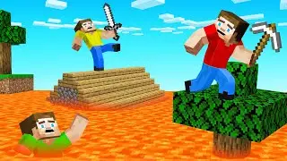 LAVA FLOOR PARKOUR SPEEDRUNNER vs HUNTERS! (Minecraft)