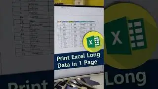 🔥✅Print Large Data in Excel💥Print Large data in one page 