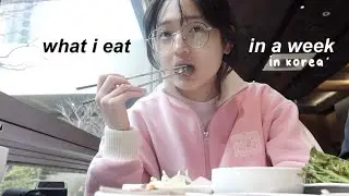 what i eat in a week in korea 🍞 (busan trip, seafood, 24hr spa, webtoon cafe, buffets)