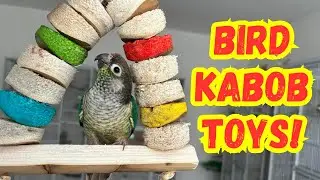 Bird Kabob Toys from Northern Parrots - So Easy to Shred! | BirdNerdSophie AD