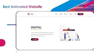 How To Create Animated Website In 20 Min Using HTML & CSS  || Step By Step Easy Way Website Design