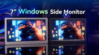 Windows side monitor, usb display, 7", with CNC metal case