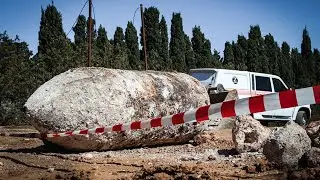 Крупную немецкую бомбу с советским взрывателем уничтожили на месте силы МЧС России в Севастополе