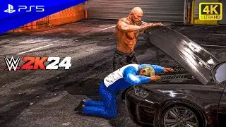 The Rock Destroys Cody Rhodes at Backstage - WWE 2K24 Gameplay | PS5™ [4K60]