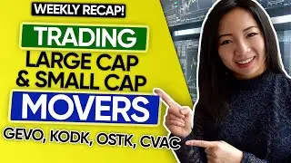 Day Trading Small Cap and Large Cap Stock Movers- GEVO, KODK, OSTK, CVAC Stock