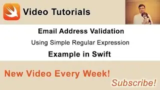 Email Address Validation with Simple Regular Expression in Swift