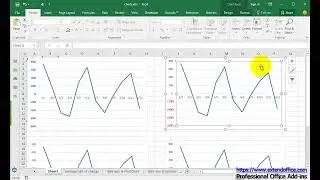 How to change labels' font color on axis of chart in Excel