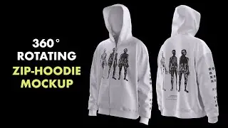 3D Zip-Hoodie Mockup Tutorial (No Plugins/Beginner Friendly)
