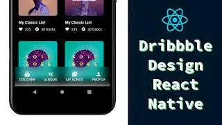 Coding Dribbble Design in React Native | Blurred TabBar