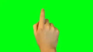 Hand Click green screen | Chroma Key