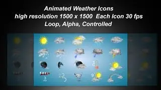 Weather Icons | After Effects Template | Videohive 