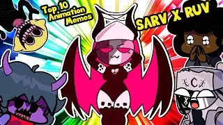 Top 10 Sarvente x Ruv Ship Memes [Mid Fight Masses Animation] FNF