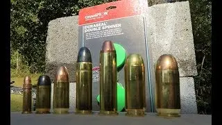 Walmart Spinner Target - pistol calibers