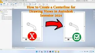 How to Create a Centerline for Drawing Views in Autodesk Inventor 2024