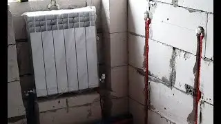 Разводка водоснабжения из металлопластика на пресс фитингах и монтаж радиаторов /VALTEC/