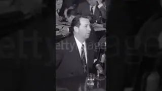 Cleveland mob boss Alfred Polizzi testifies before the senate (1951)