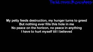 Papa Roach - War Over Me [Lyrics on screen] HD