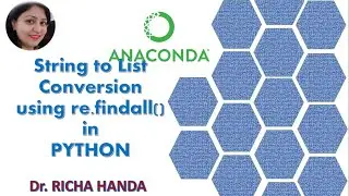 String to List conversion using re.findall() method.
