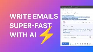 How to Write Converting EMAILS FAST with AI ⚡⚡⚡ | Text Cortex