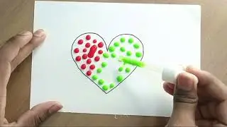 Easy to draw colorful heart ❤️❤️❤️ #trending #satisfying #viral #artwork #drawing #painting