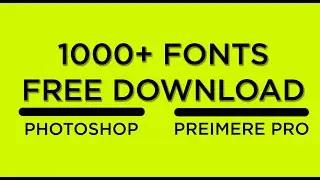 1000+ Fonts Pack For Free Download || Nasir Edits ||