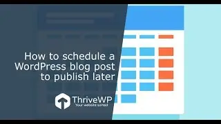 Schedule Posts in WordPress: An easy how-to guide. Write and schedule WordPress posts with ease