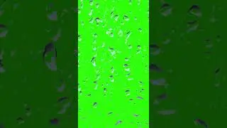 Green Screen Rain on Glass w lightning #shorts  version
