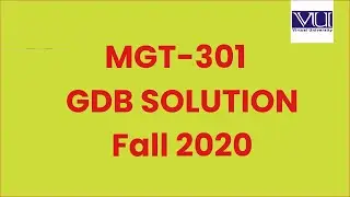 MGT301 GDB 1 Solution Fall 2020 | MGT301 GDB Solution 2020