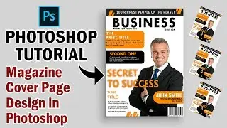 How to Create Magazine Cover Design in Adobe Photoshop cs